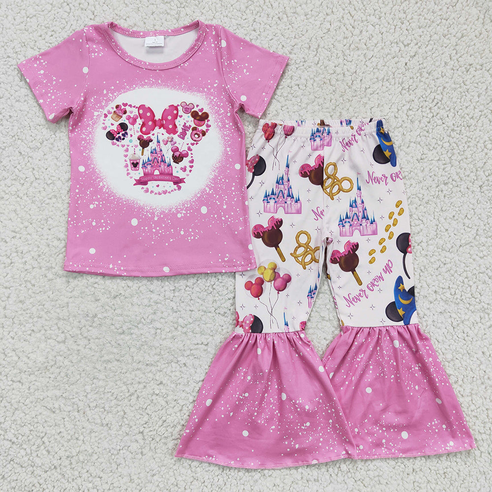 Children Castle bell pants clothes sets(can choose bag here)