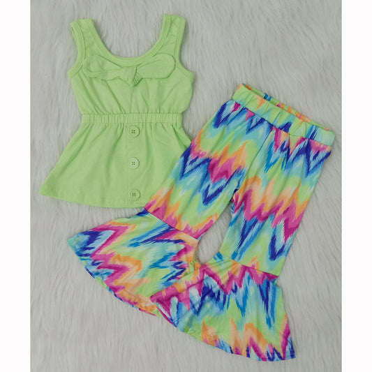 Lime bow bell set