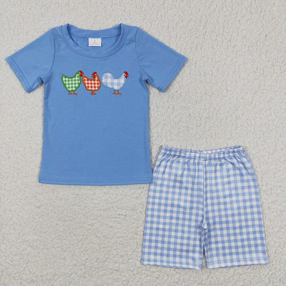 Baby Boys Chicken Summer Shorts Sets