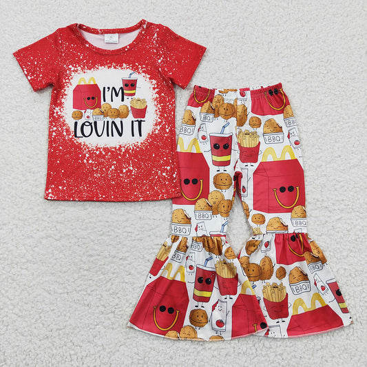 Baby Girls Chips Bell Pants Clothes Sets