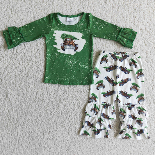 Christmas tree ruffle set