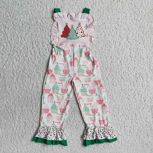 Christmas Tree Pink Overall