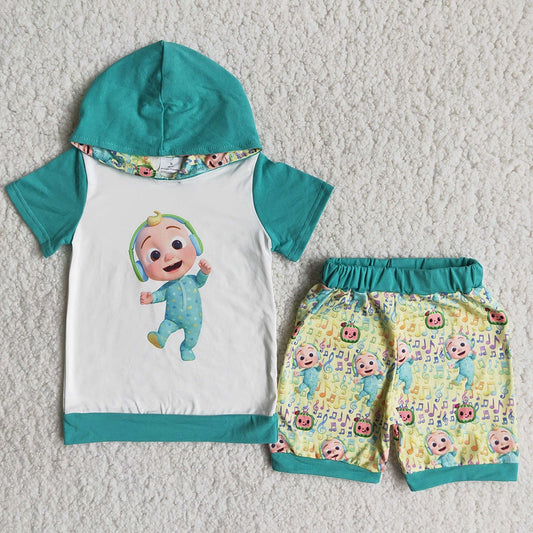 Baby boys music hoodie sets