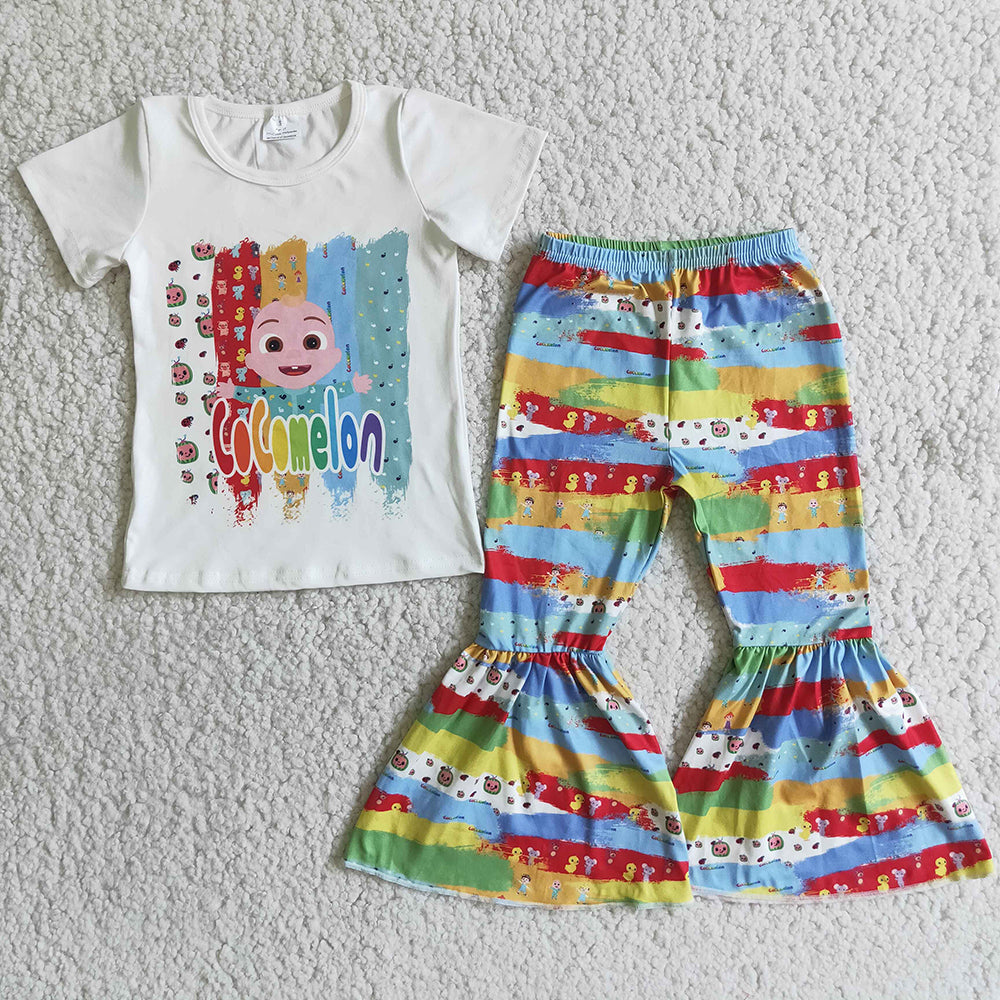 Baby girls cartoon bell sets