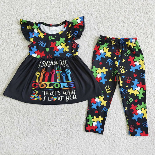 Autism Baby girls pants sets