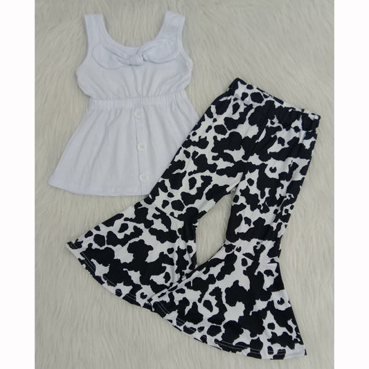 White bow bell set