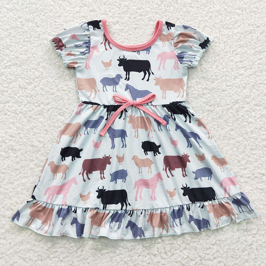 Baby Girls Animal Farm Knee Length Dresses