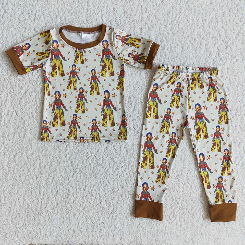 Baby Girls western 2pcs cowgirls pajamas sets
