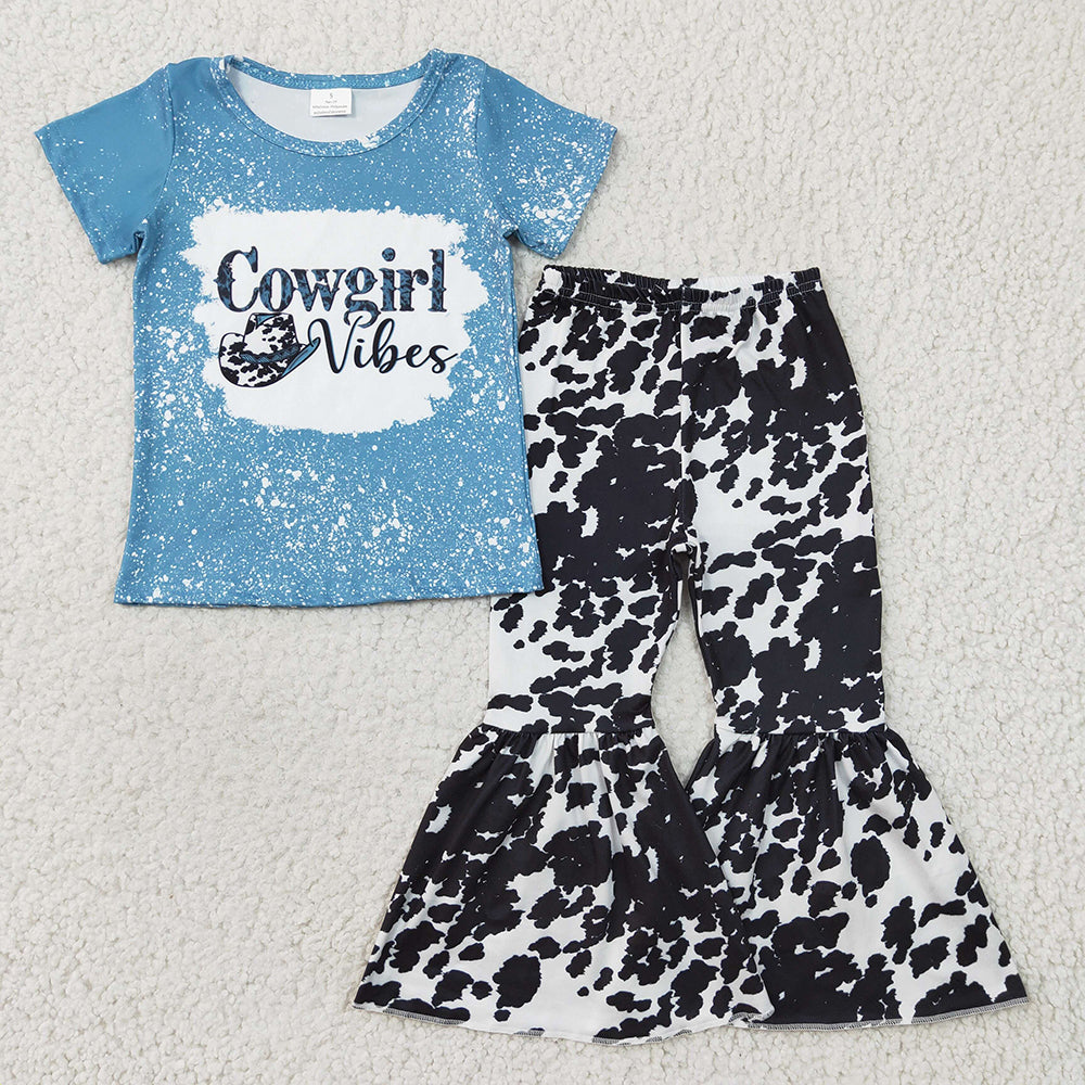 baby Girls Cowgirl Vibes Bell Pants sets