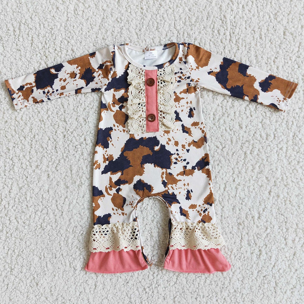 Cow print rompers