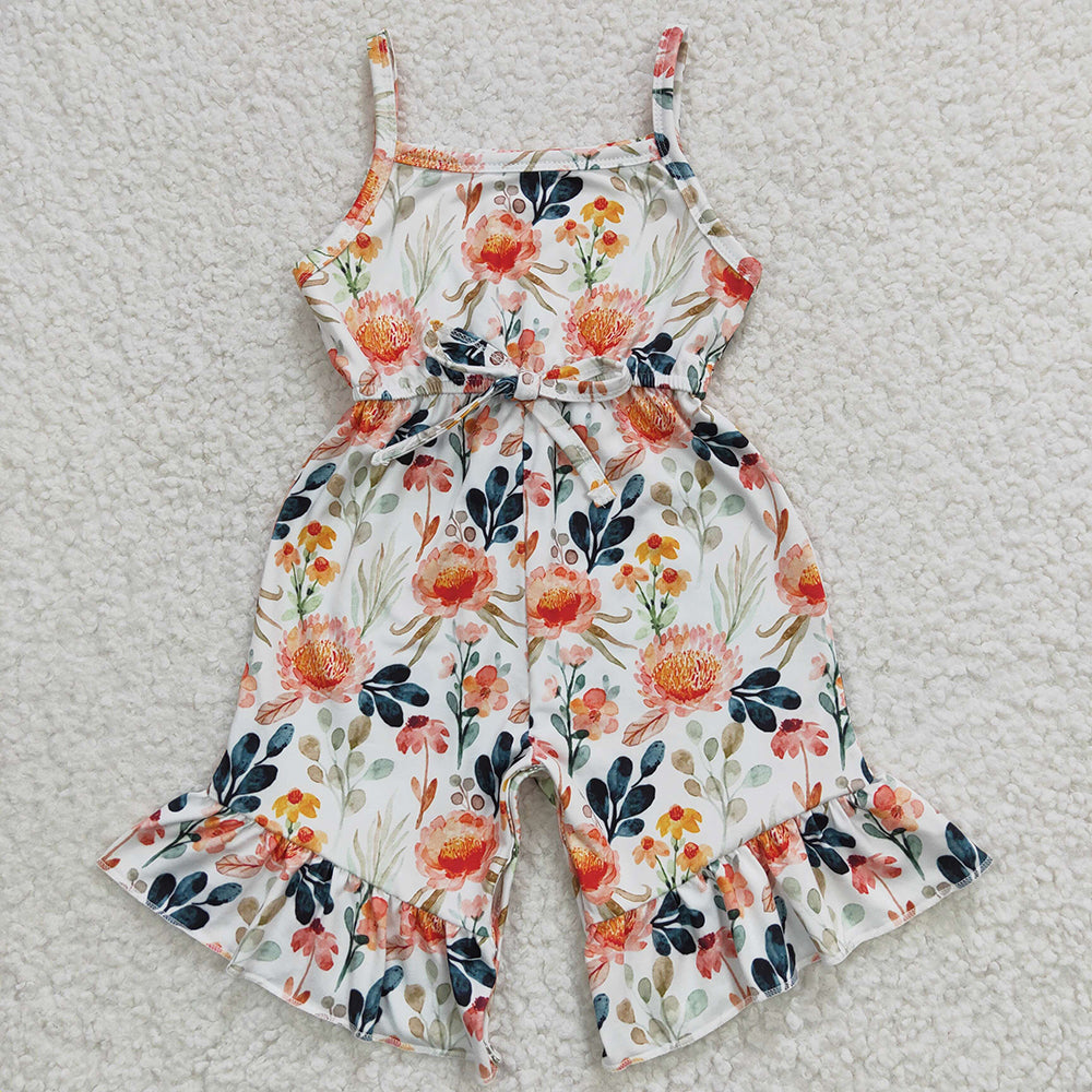 Flower Corduroy Baby Jumpsuit_2PCS - PINK main image 1