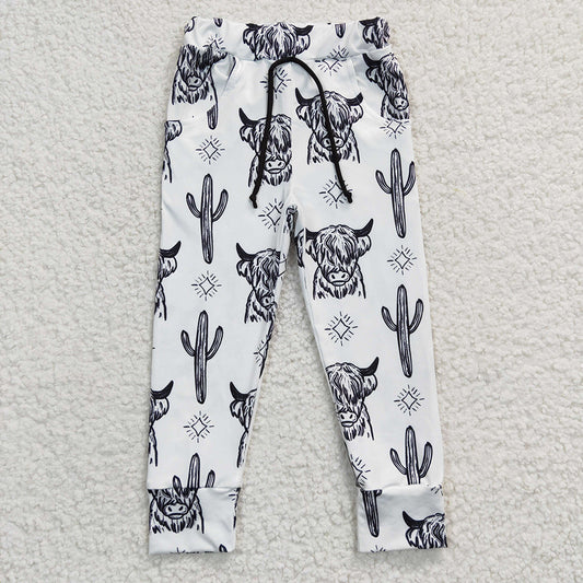 Baby Boys Western White Cow Pants