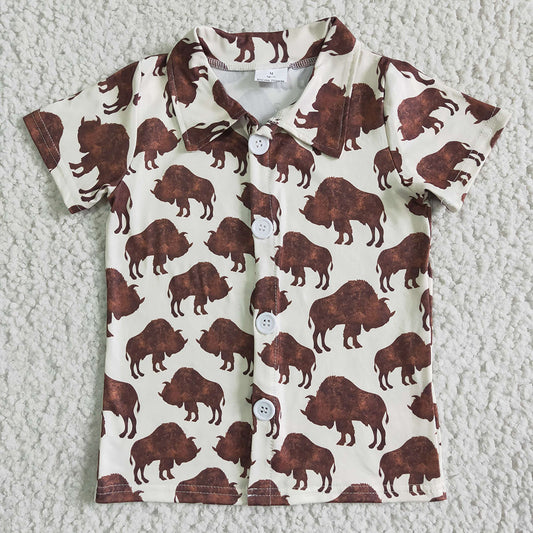 Baby Boys western button up cow shirts