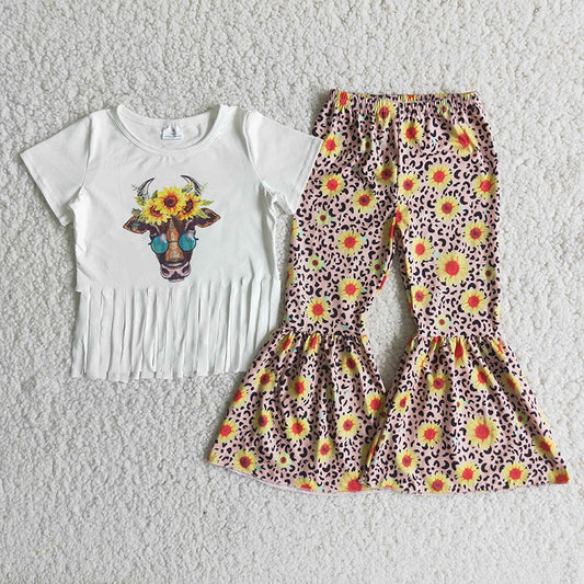 Cow sunflower set