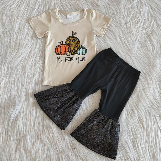 It's fall yall pumpkin grey set