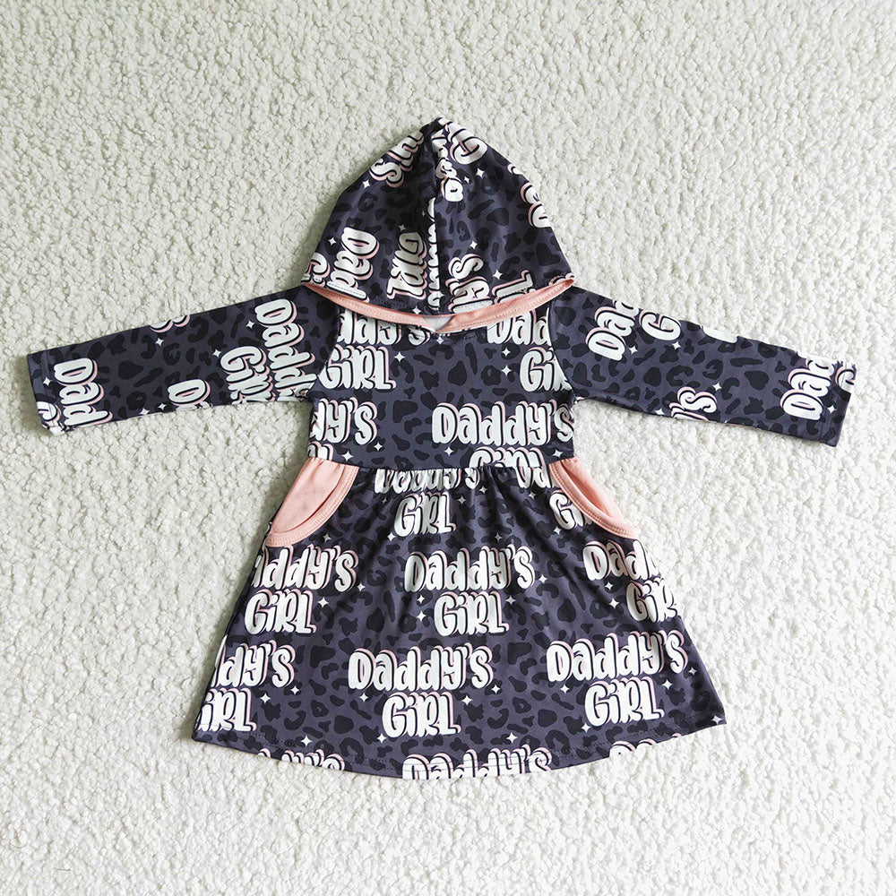 Baby girls daddy's girl hoodie dresses