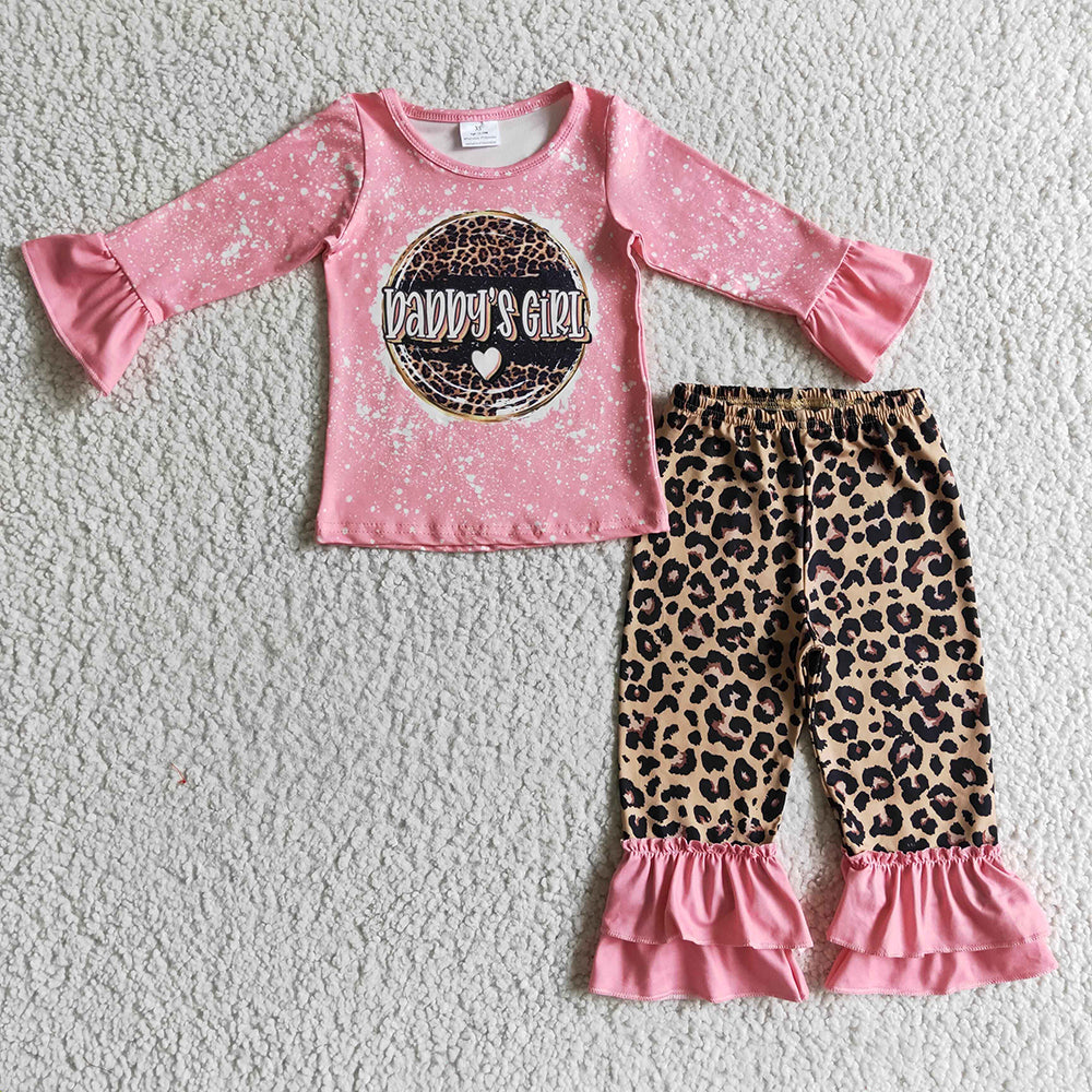 Baby Girls Pink Daddy's Girl pants sets