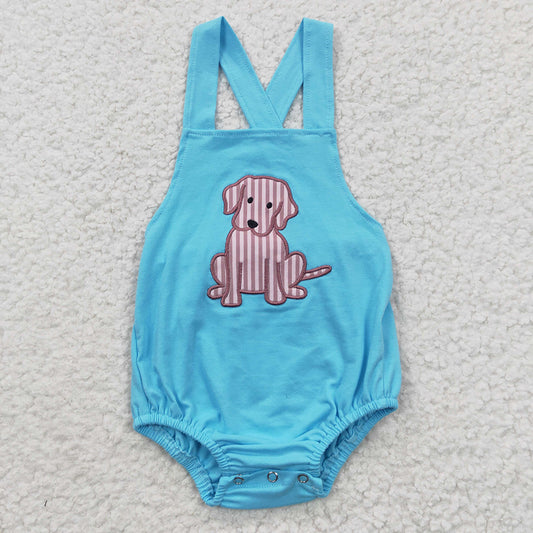 Baby Boys Dog Summer Bubble Rompers
