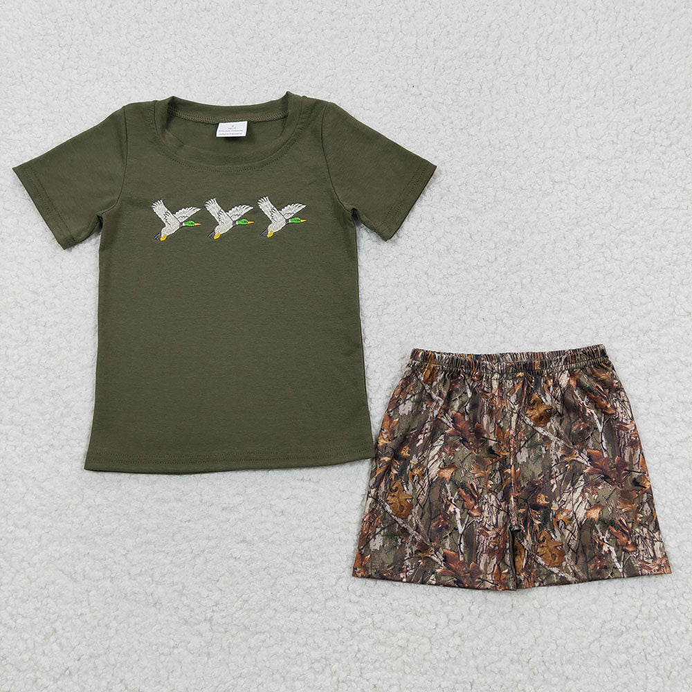 Baby Boys Camo Duck Summer Shorts Sets