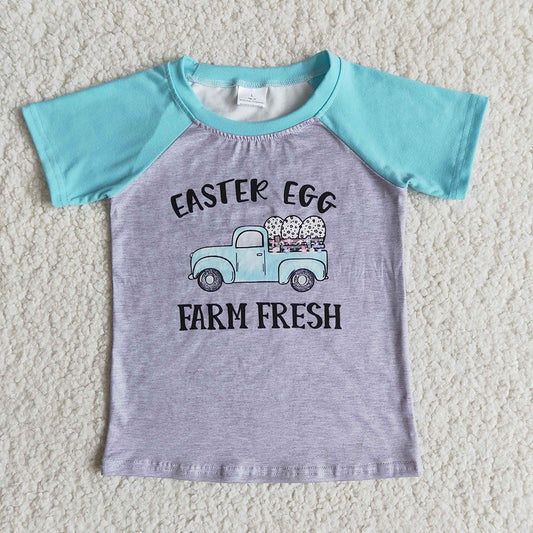 Boys Easter egg farm shirts