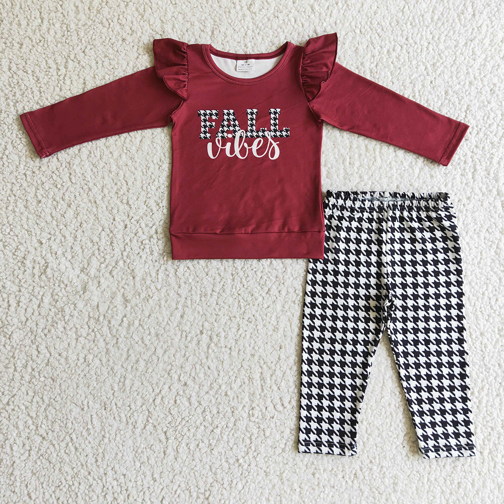 Baby Girls Fall Vibes legging pants sets