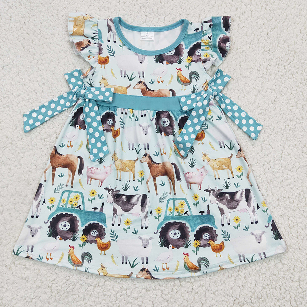 Baby Girls Summer Farm Knee Length Dresses