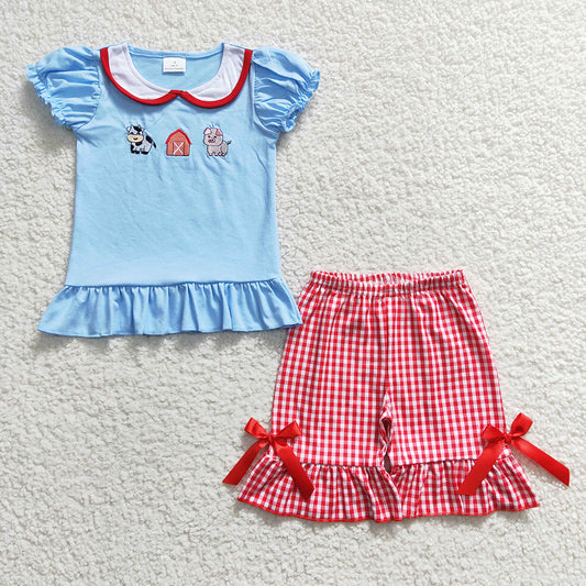 Baby Girls Farm Summer Shorts Sets