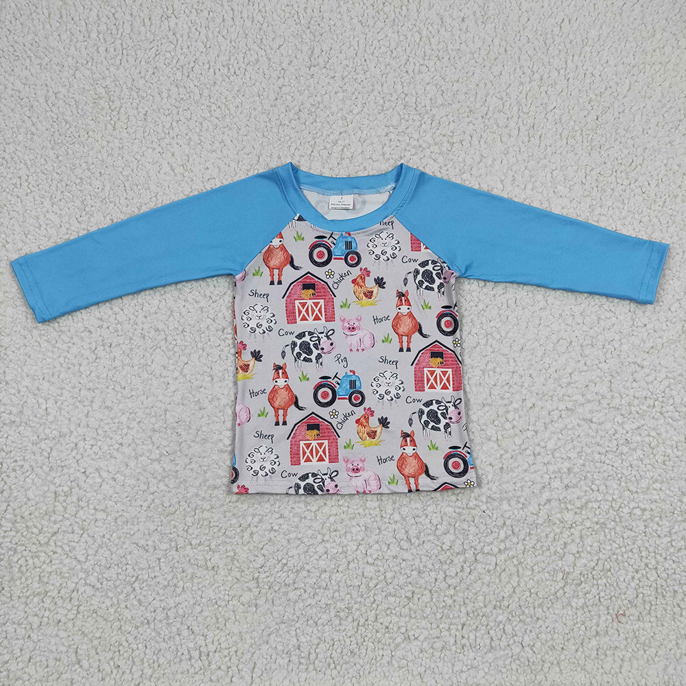 Baby Boys Farm Long Sleeve T-Shirts Tops