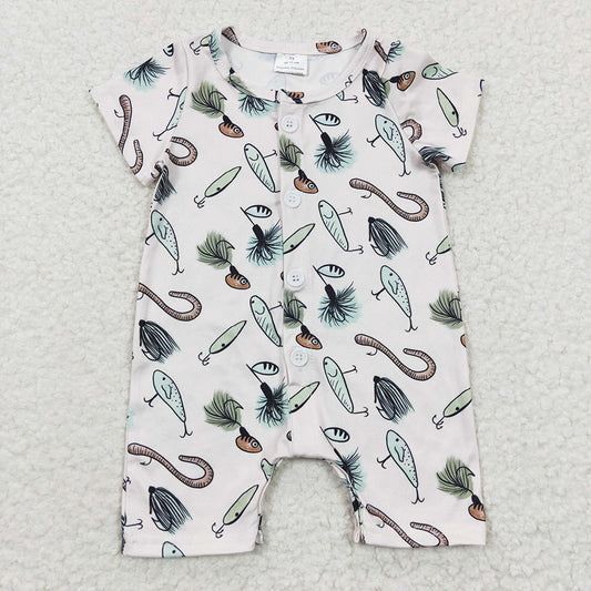 Baby Boys Fishing Summer Rompers
