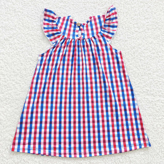 Baby Girls 4th Of July Smocked Gingham Dresses