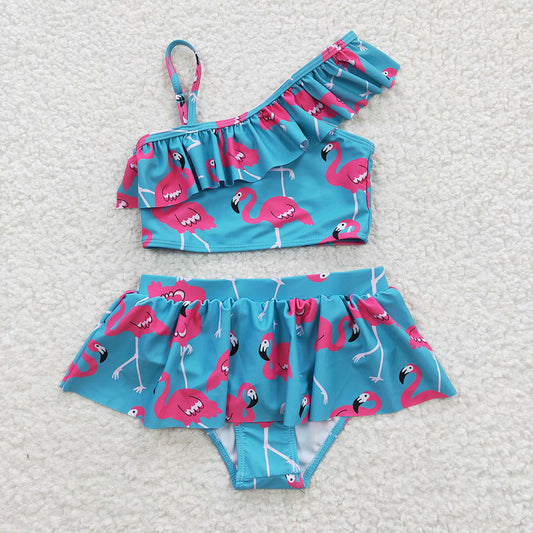 Baby Girls Flamingo Tow Pieces Swimsuits