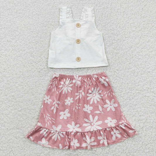 Baby Girls Strap Top Skirts Summer Shorts Sets