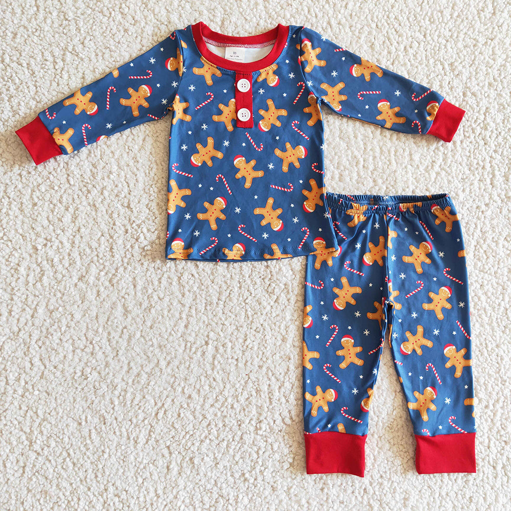 Baby Boys Christmas Gingerbread Pajamas pants sets