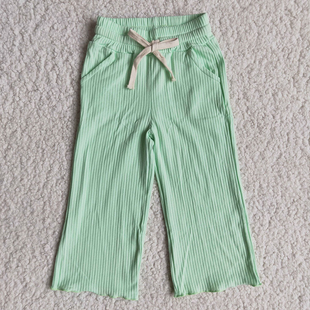 Baby Girls green color bell pants