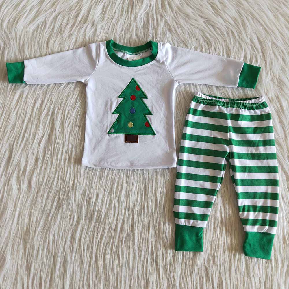 Boys tree stripe pajamas