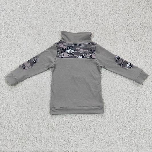 Baby Boys Dinosaur Grey pullovers Tops