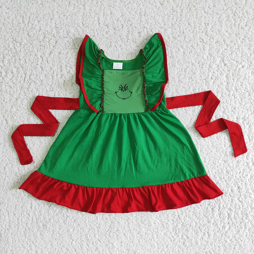 Christmas green face Dress