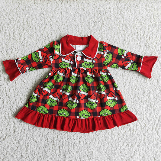 Girls knee length grin gown
