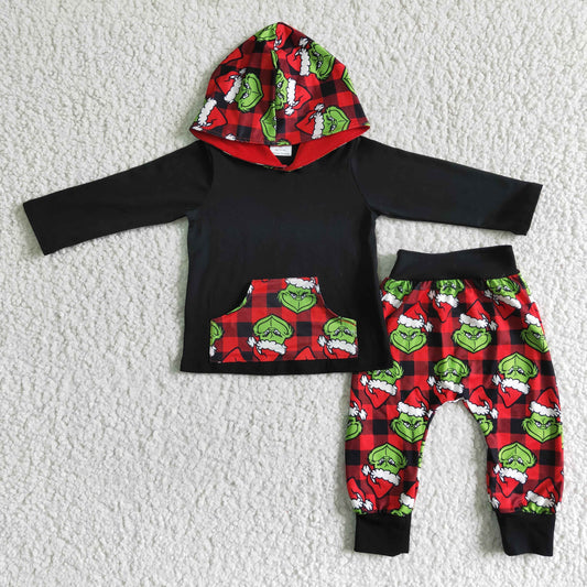 Baby boys Christmas hooded legging sets