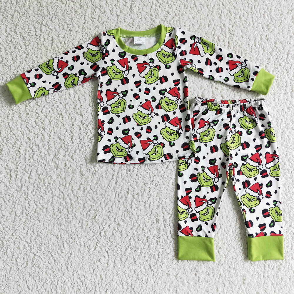 baby boys christmas cartoon pajamas pants sets