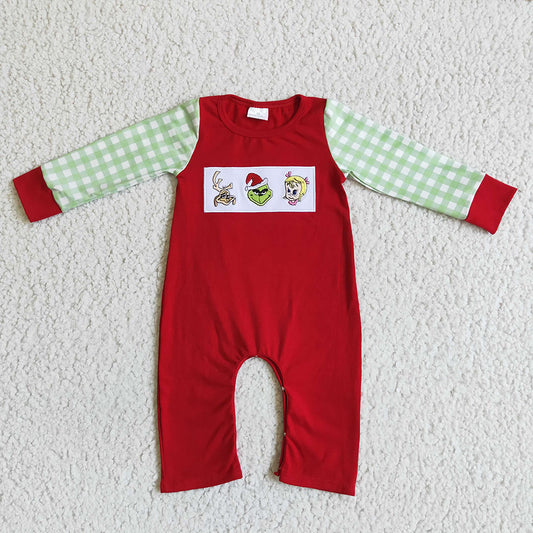 Baby boys Christmas Cartoon long sleeve rompers