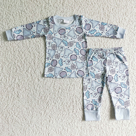 Baby boys Halloween ghost pajamas sleepwear clothes sets