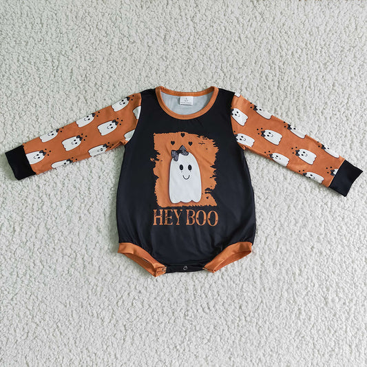 Baby girls boo long sleeve rompers