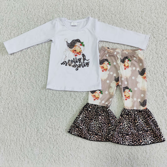 Santa white leopard set