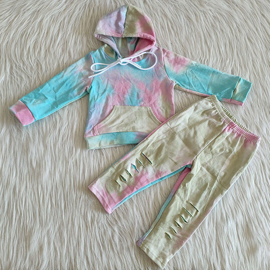 Tie dye hoodie sets 3