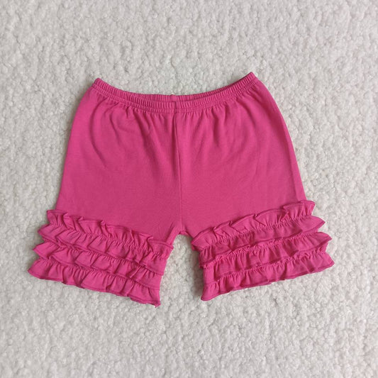 Hotpink icing ruffle shorts