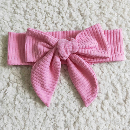 Baby girls cotton dark pink ribbed bummie sets(can choose headband here)