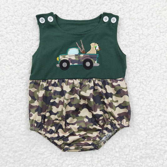 Baby Boys Summer Hunting Camo Rompers