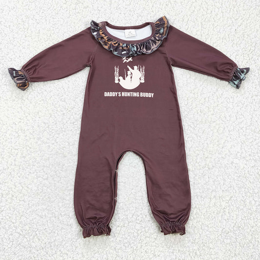 Baby Girls camo hunting rompers