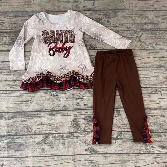 Santa Baby ruffle pants sets